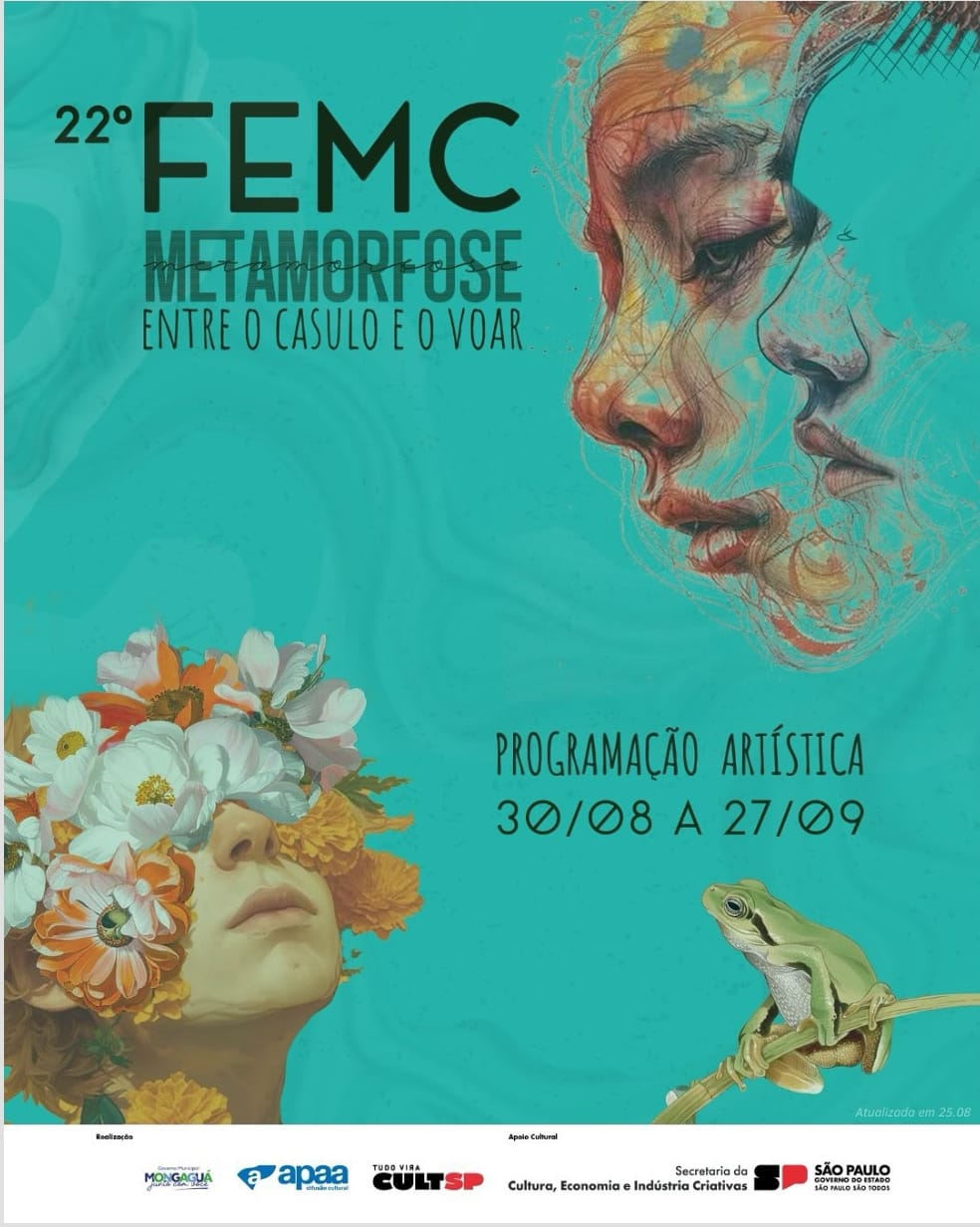 Imagem da arte cartaz do 22º FEMC 2025